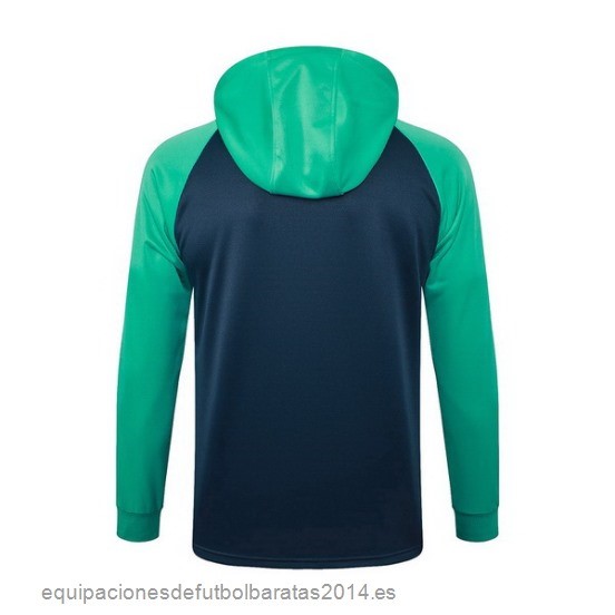 Nuevo Chaqueta Con Capucha Barcelona 23/24 Verde I Azul Baratas